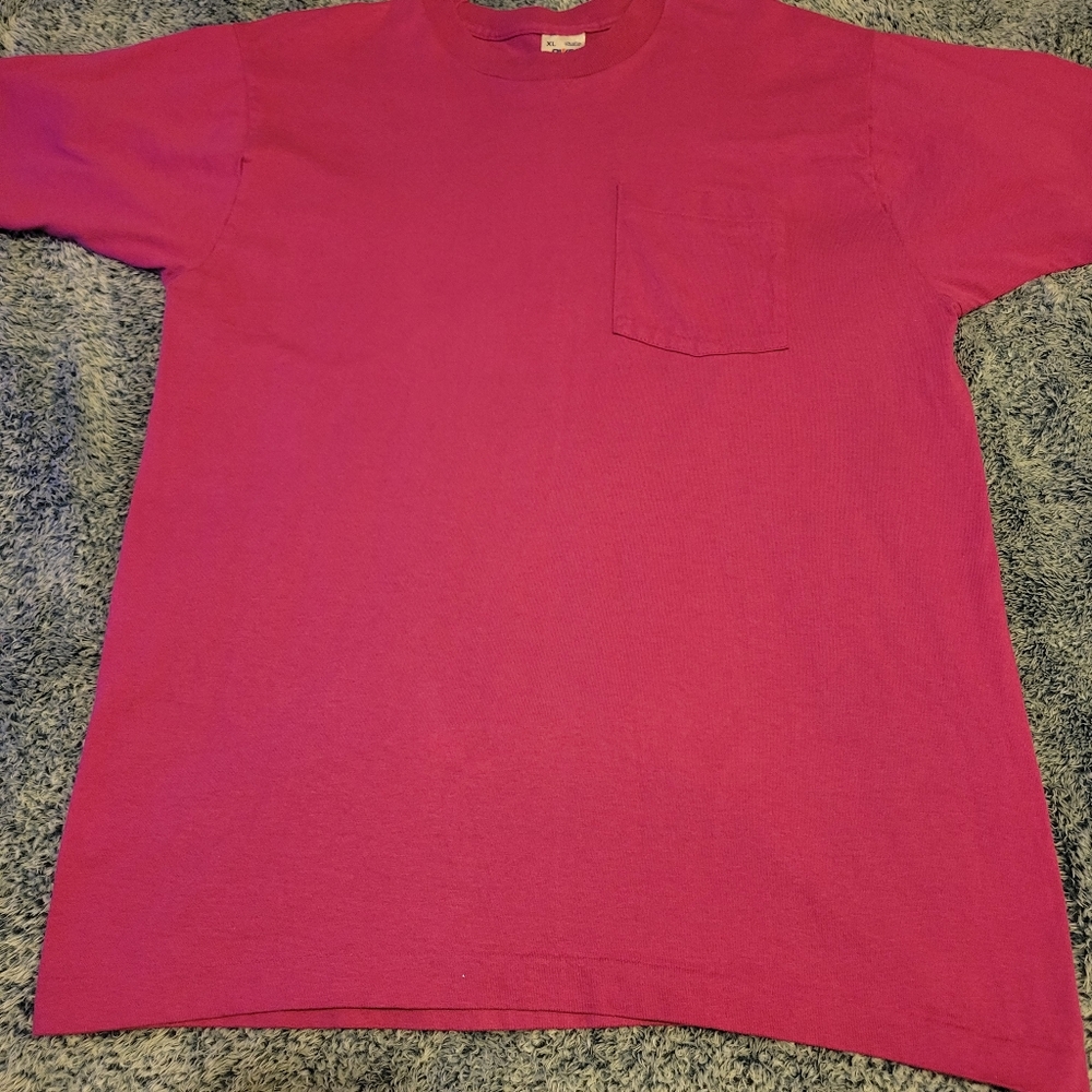 Vintage BVD tee shirt single stitch pocket size XL
